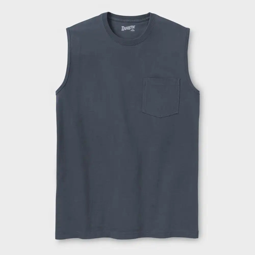 Men's Longtail T Standard Fit Sleeveless Pocket Crew
